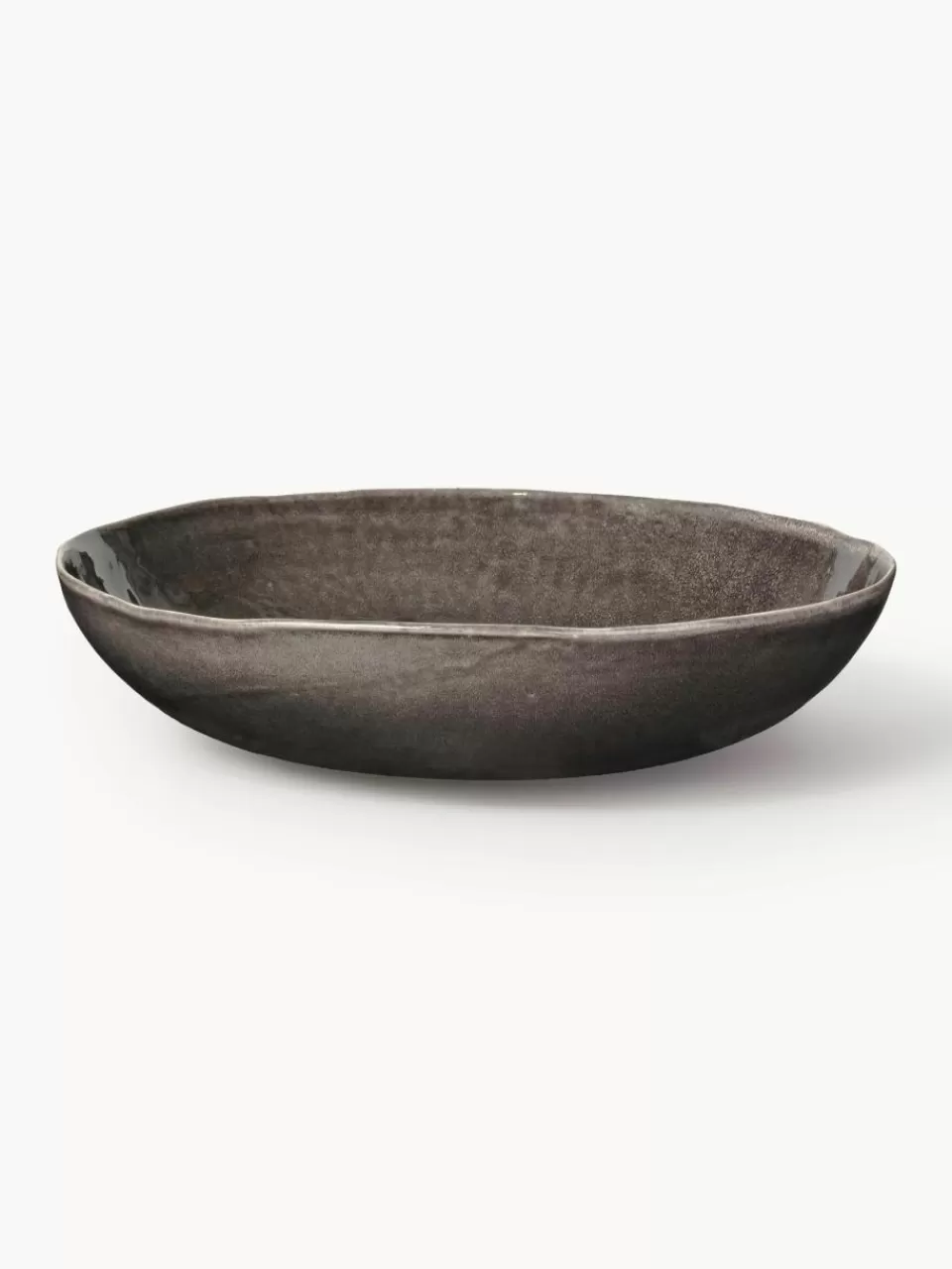 Broste Copenhagen Handgemaakte serveerschaal Nordic Coal Ø 34 cm | Servies | Serveerschalen & -Planken