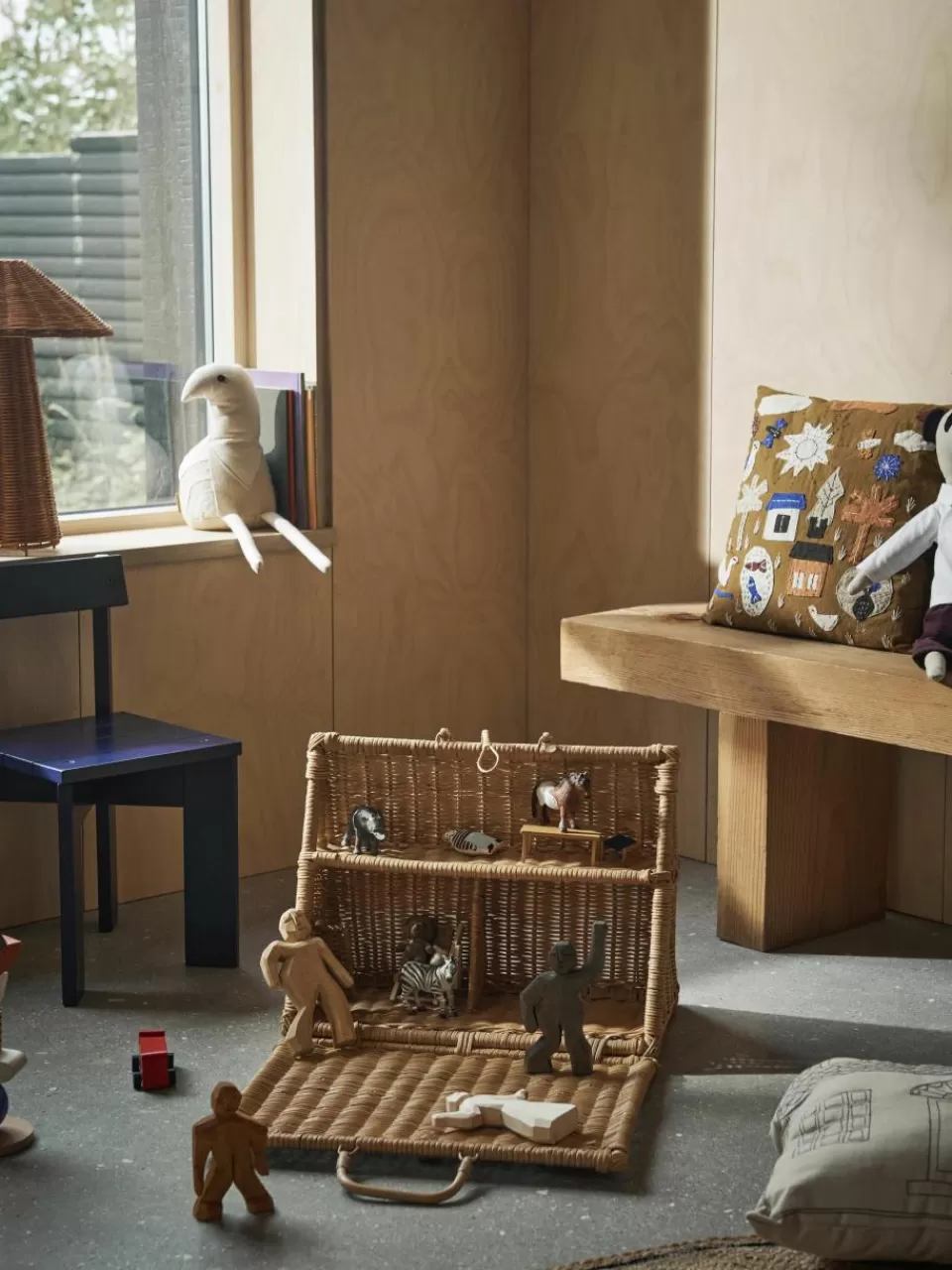 ferm LIVING Kids Handgemaakte speelhuis A-house van rotan | Speelgoed & Knuffels | Speelgoed & Knuffels