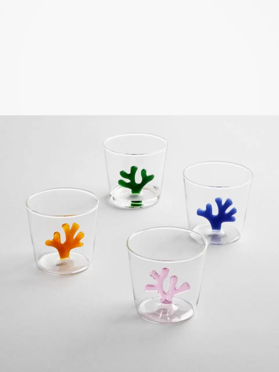 ICHENDORF Handgemaakte waterglazen Coral Reef, 6-delig | Servies | Waterglazen