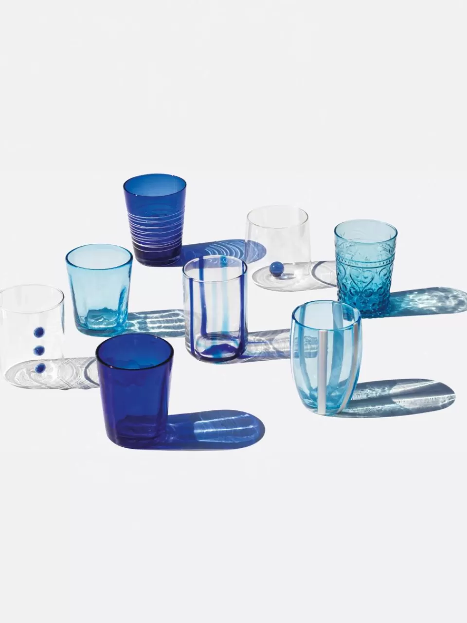 zafferano Handgemaakte waterglazen Melting, 6-delig | Servies | Waterglazen