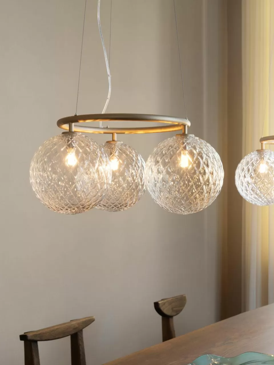 Nuura Hanglamp met glazen bollen Miira | Kroonluchters