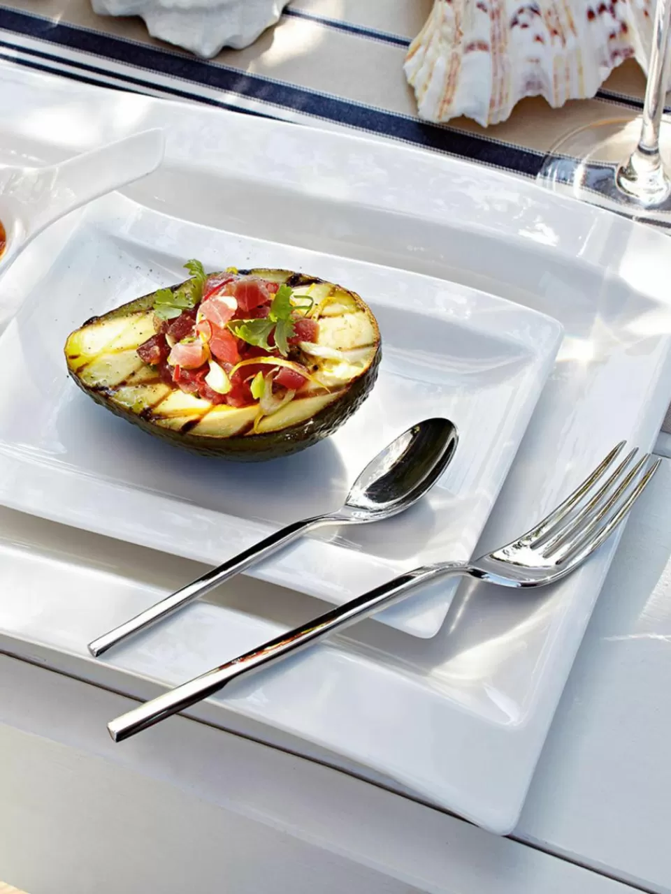 Villeroy & Boch Hoogglans bestekset New Wave, 6 personen (24-delig) | Besteksets | Servies