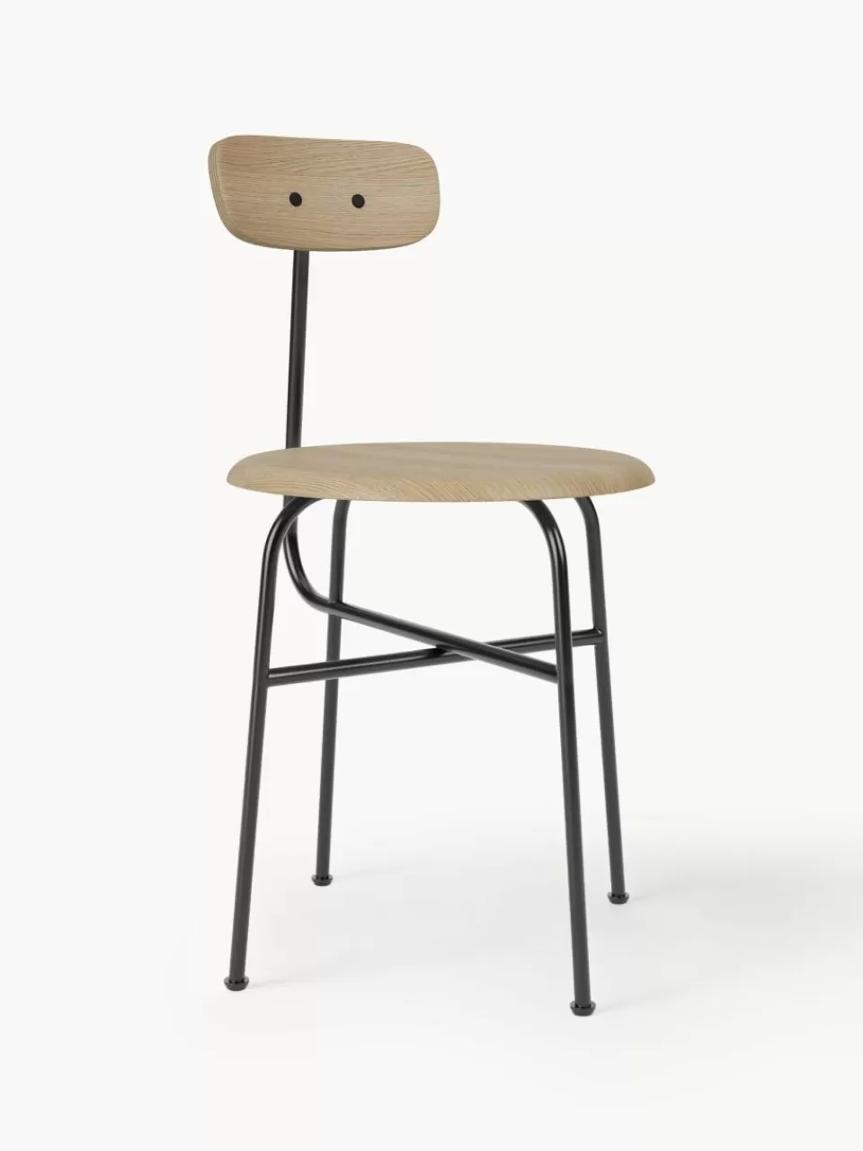 Audo Copenhagen Houten stoel Afteroom met metalen frame | Stoelen | Houten Stoelen