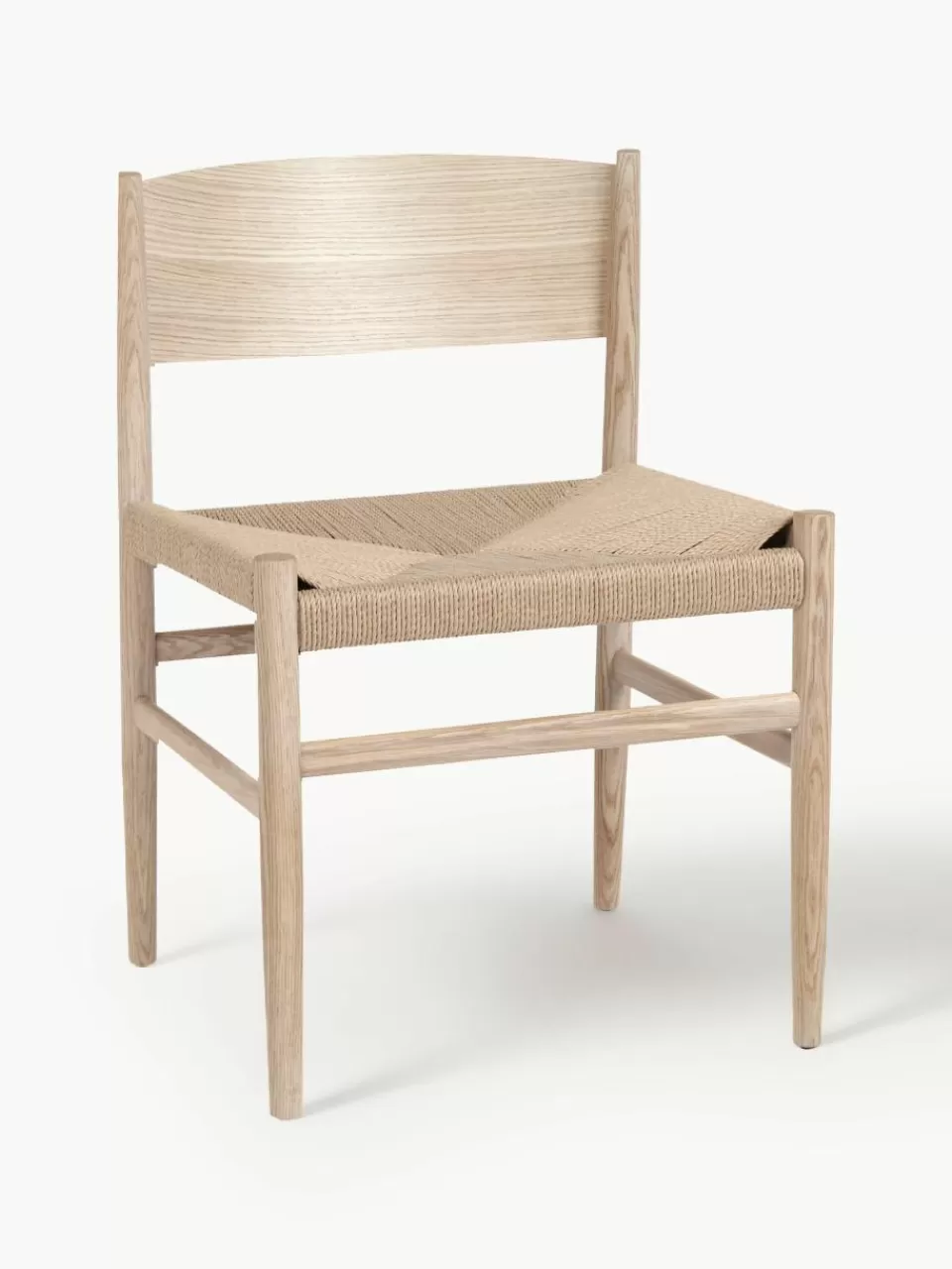 Mater Houten stoel Nestor met handgevlochten zitvlak | Stoelen | Houten Stoelen