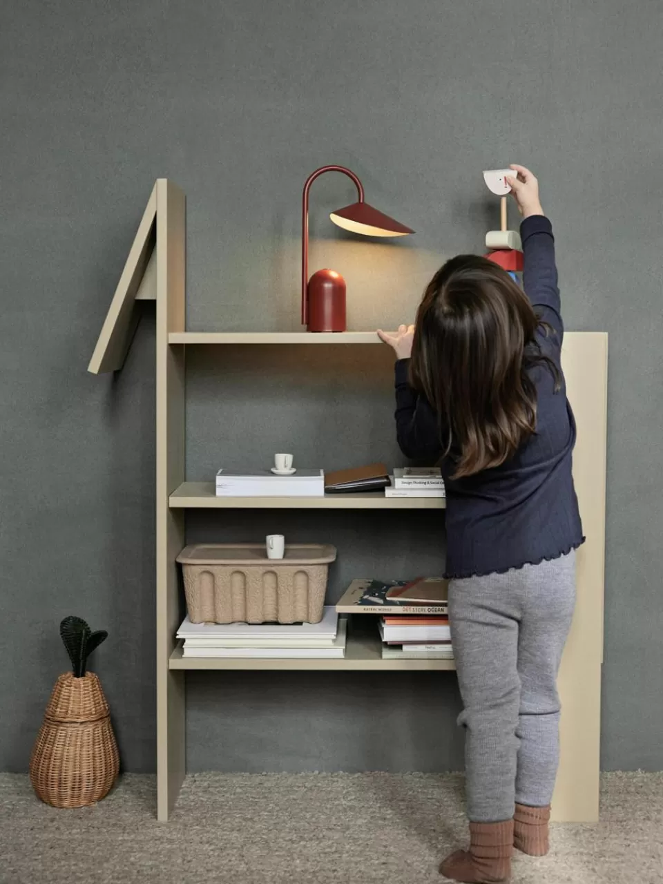 ferm LIVING Kids Houten wandkast Horse | Kinderkamer Wandplanken