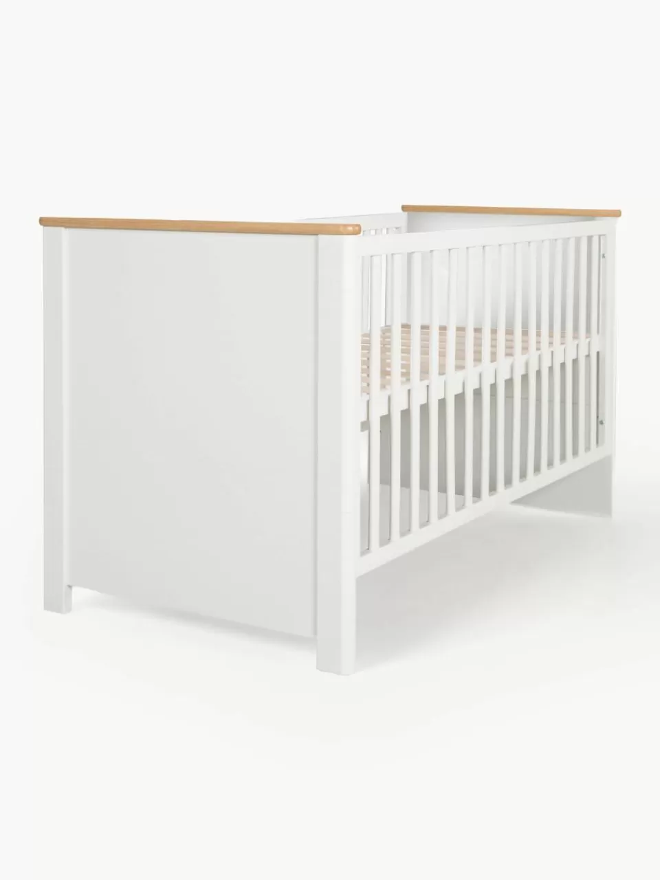 Roba Kids In hoogte verstelbaar houten babybedje Ava, 70 x 140 cm | Ledikanten | Ledikanten