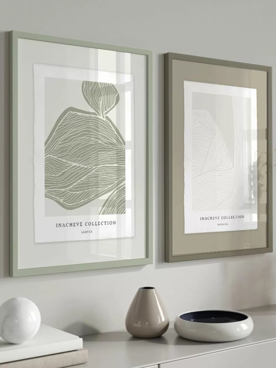 Incado Ingelijste digitale print Growing, handgemaakt | Wanddecoratie | Decoratie