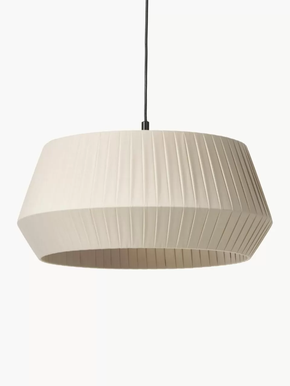 Westwing Klassieke hanglamp Dicte van geplooide stof | Hanglampen | Hanglampen