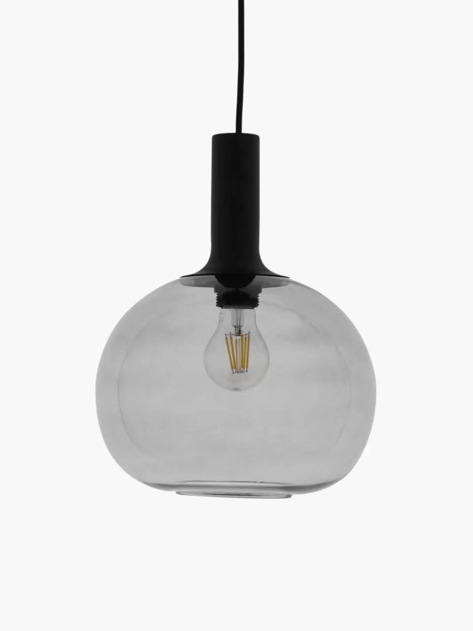 Westwing Kleine hanglamp Alton van rookglas | Hanglampen | Hanglampen