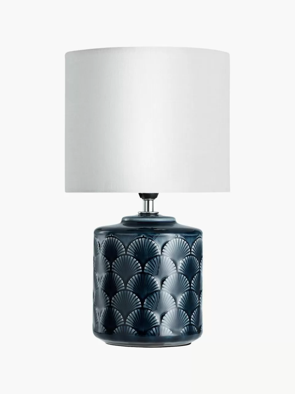 Westwing Kleine keramische tafellamp Glowing Midnight | Bureaulampen | Tafellampen