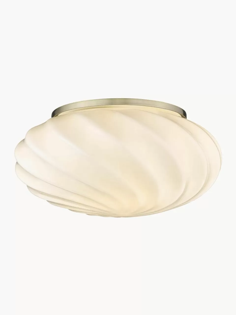 Westwing Kleine mondgeblazen plafondlamp Twist, Ø 25 cm | Plafondlampen | Plafondlampen