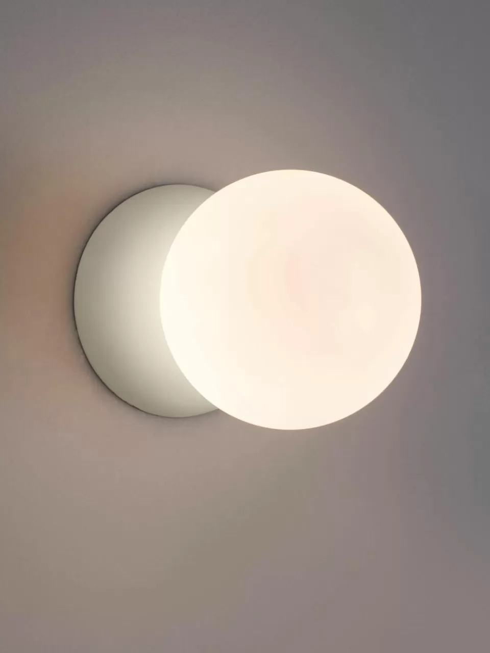 Nova Luce Kleine wand- en plafondlamp Zero van glas en beton | Wandlampen