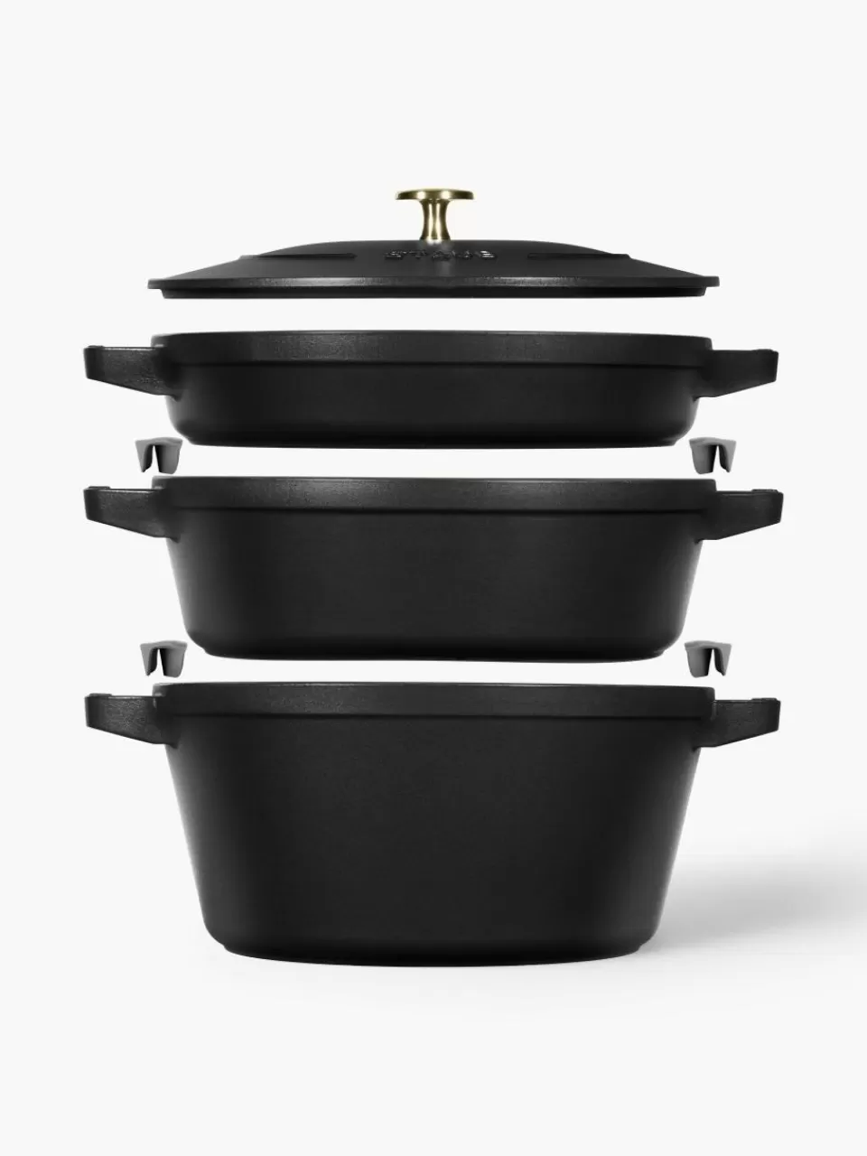 Staub Kookpotten La Cocotte uit gietijzer, set van 3 | Kookpannen | Kookpannen