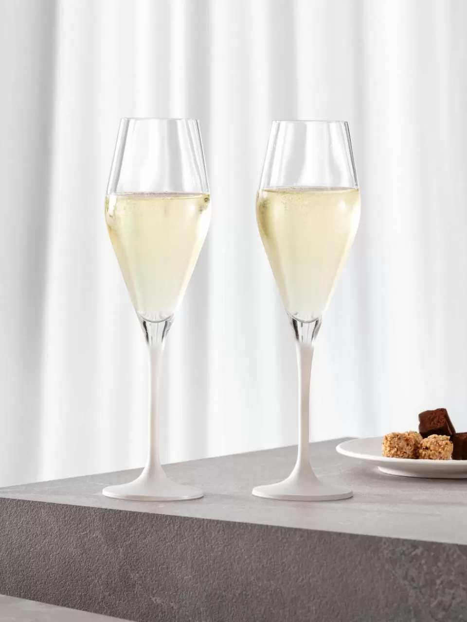 Villeroy & Boch Kristallen champagneglazen Manufacture Rock, 4 stuks | Champagneglazen | Servies