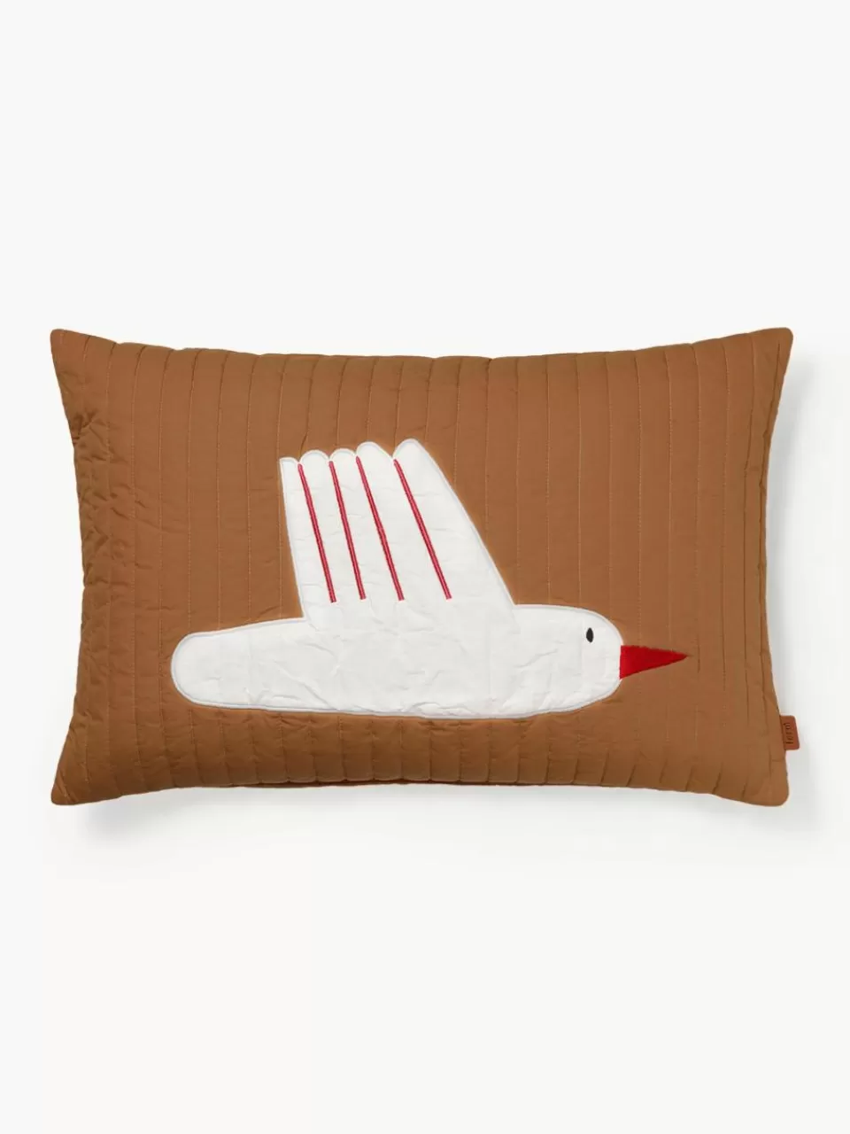 ferm LIVING Kids Kussen Bird van biokatoen | Kindertextiel | Kinderkussens