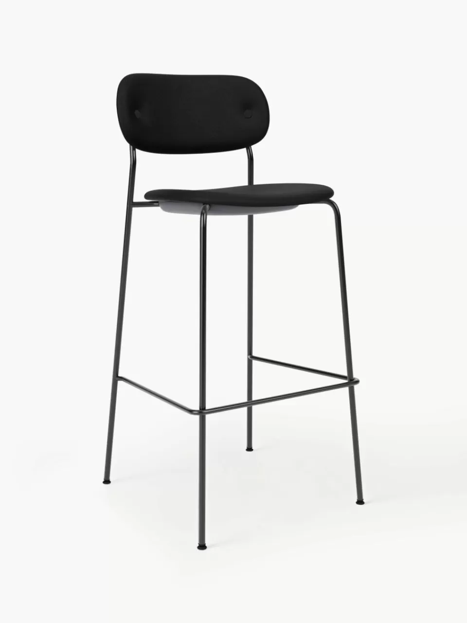 Audo Copenhagen Lederen barkruk Co met metalen frame | Stoelen | Barkrukken