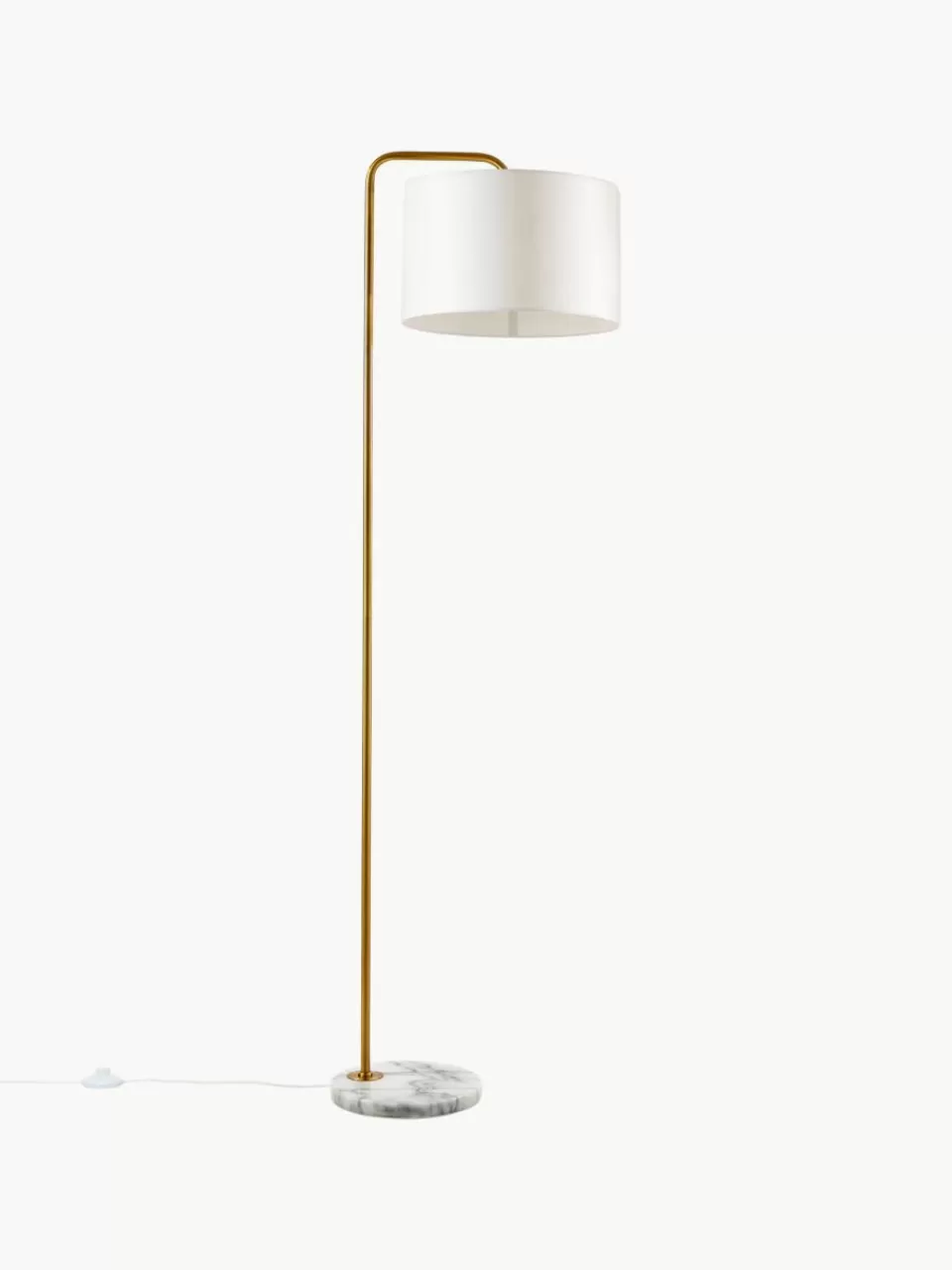 Westwing Collection Leeslamp Montreal met marmeren voet | Staande Lampen