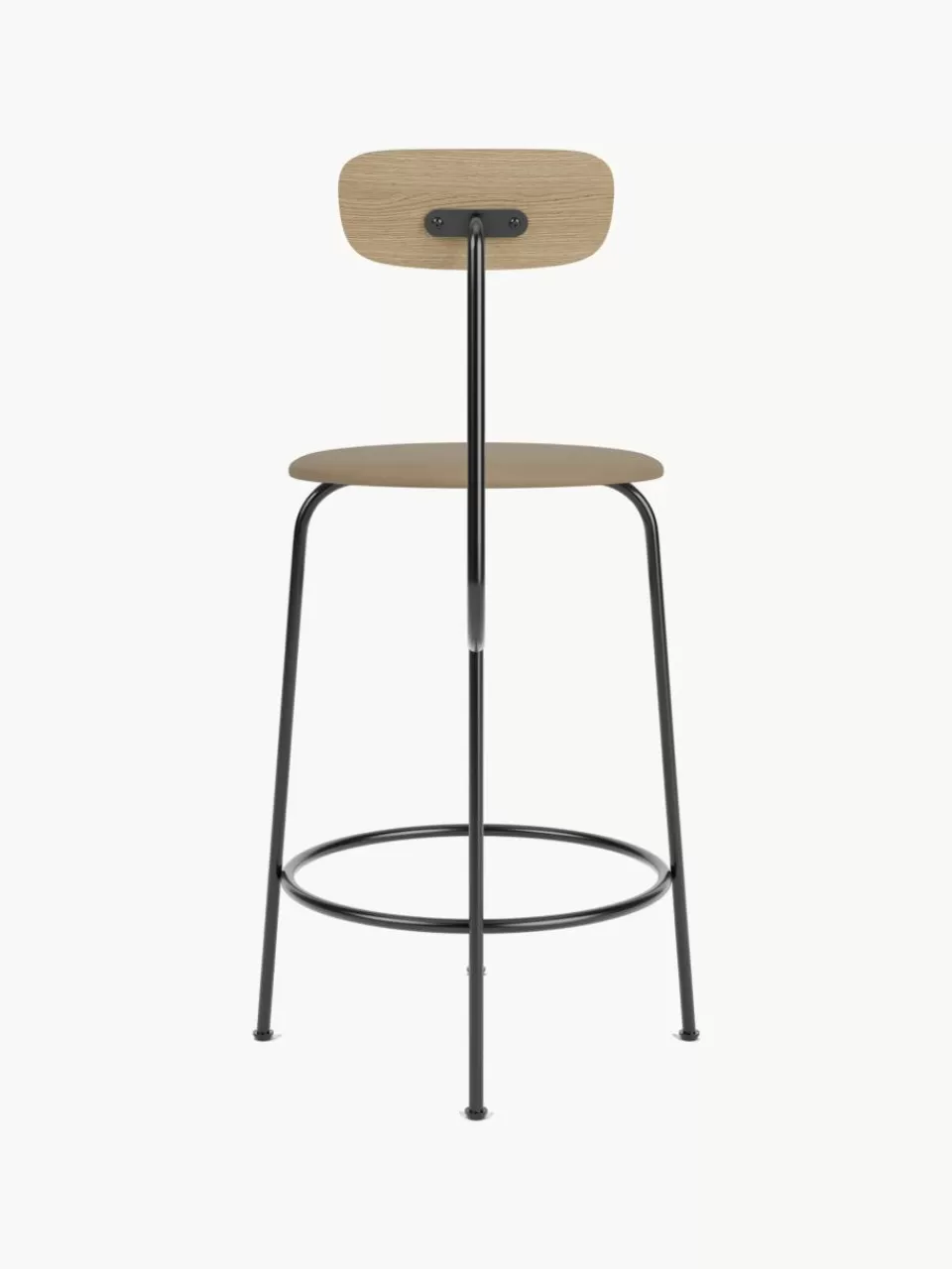 Audo Copenhagen Leren barkruk Afteroom met metalen frame | Stoelen | Barkrukken