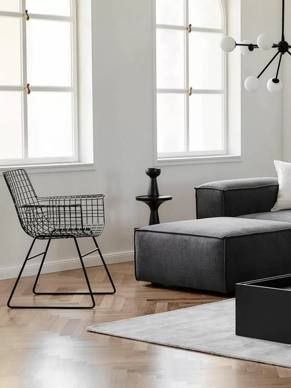 HKLIVING Metalen armstoel Wire | Stoelen | Stoelen Met Armleuning