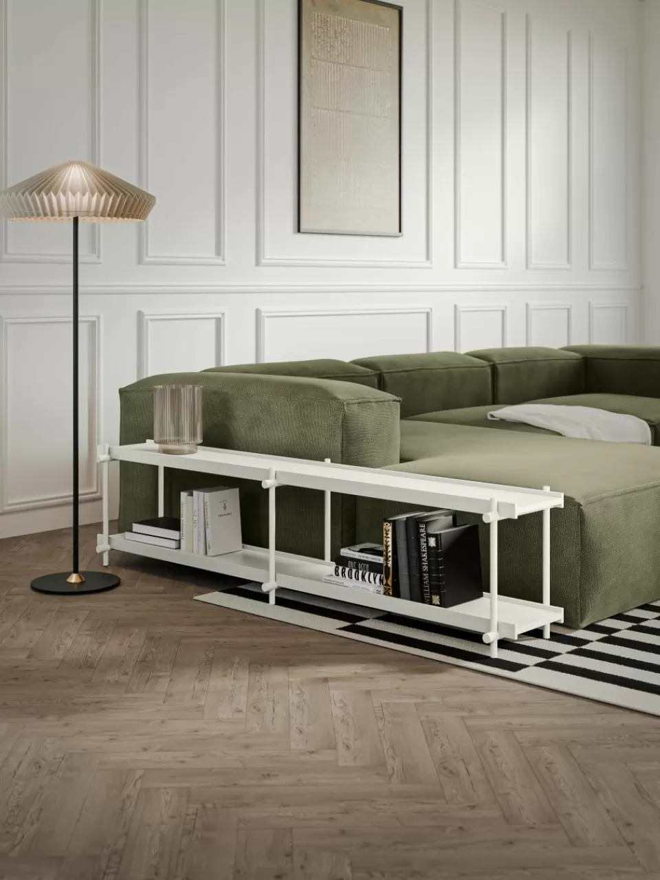 Westwing Collection Metalen sidetable Lana | Wandtafels | Wandtafels