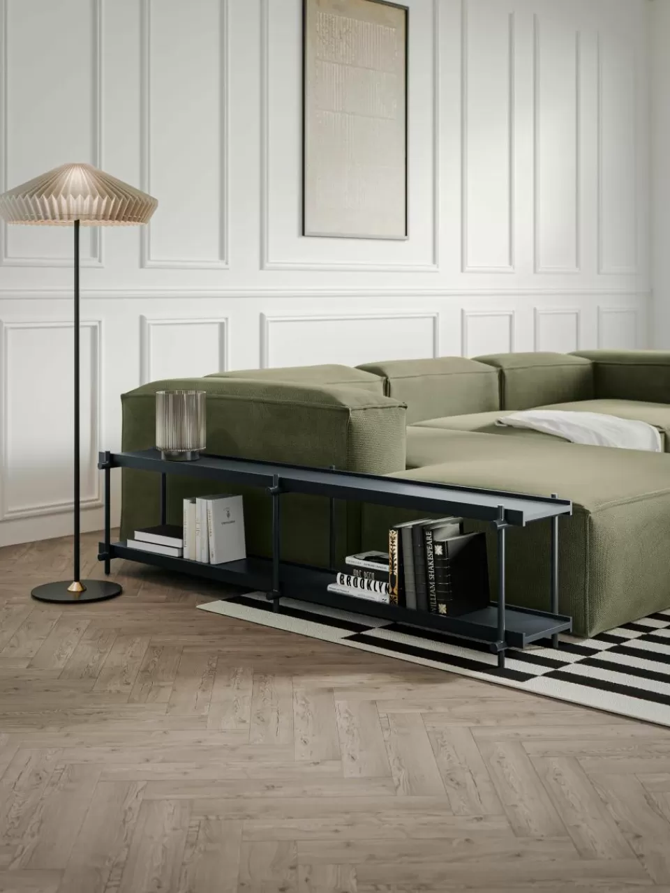 Westwing Collection Metalen sidetable Lana | Wandtafels | Wandtafels