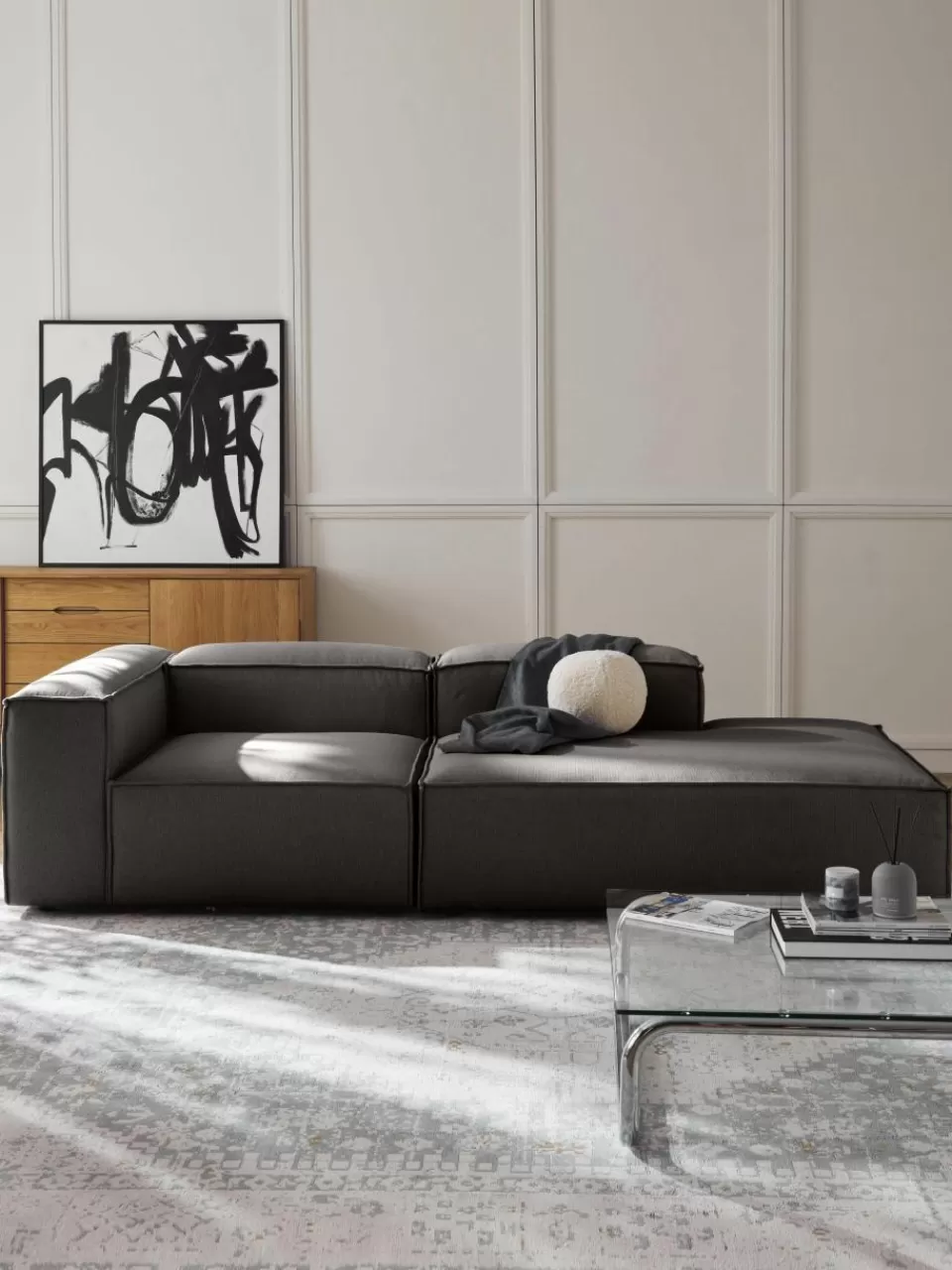 Westwing Collection Modulaire chaise longue Lennon | Modulaire Kledingkasten | Banken