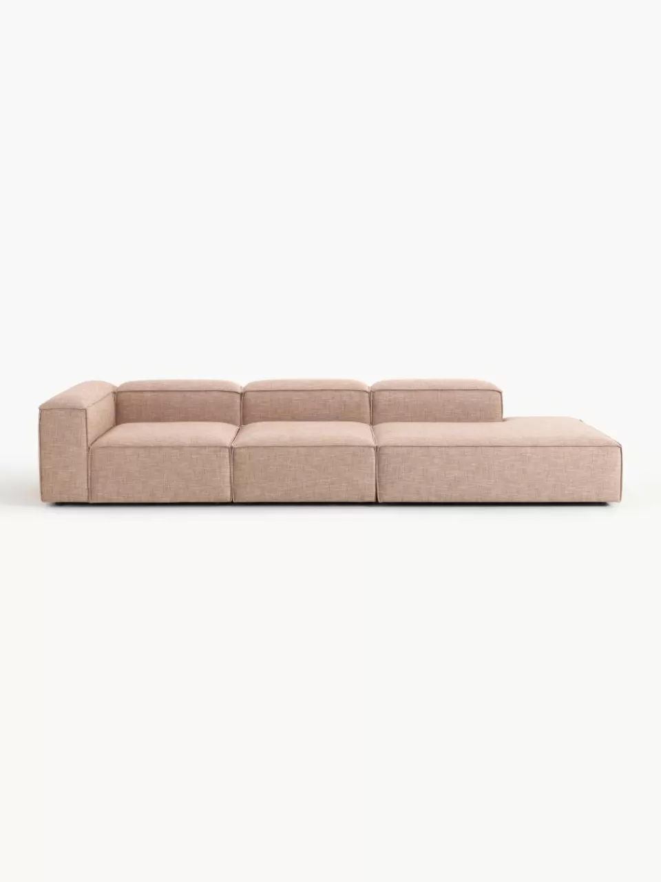 Westwing Collection Modulaire XL chaise longue Lennon van linnenmix | Modulaire Kledingkasten | Banken