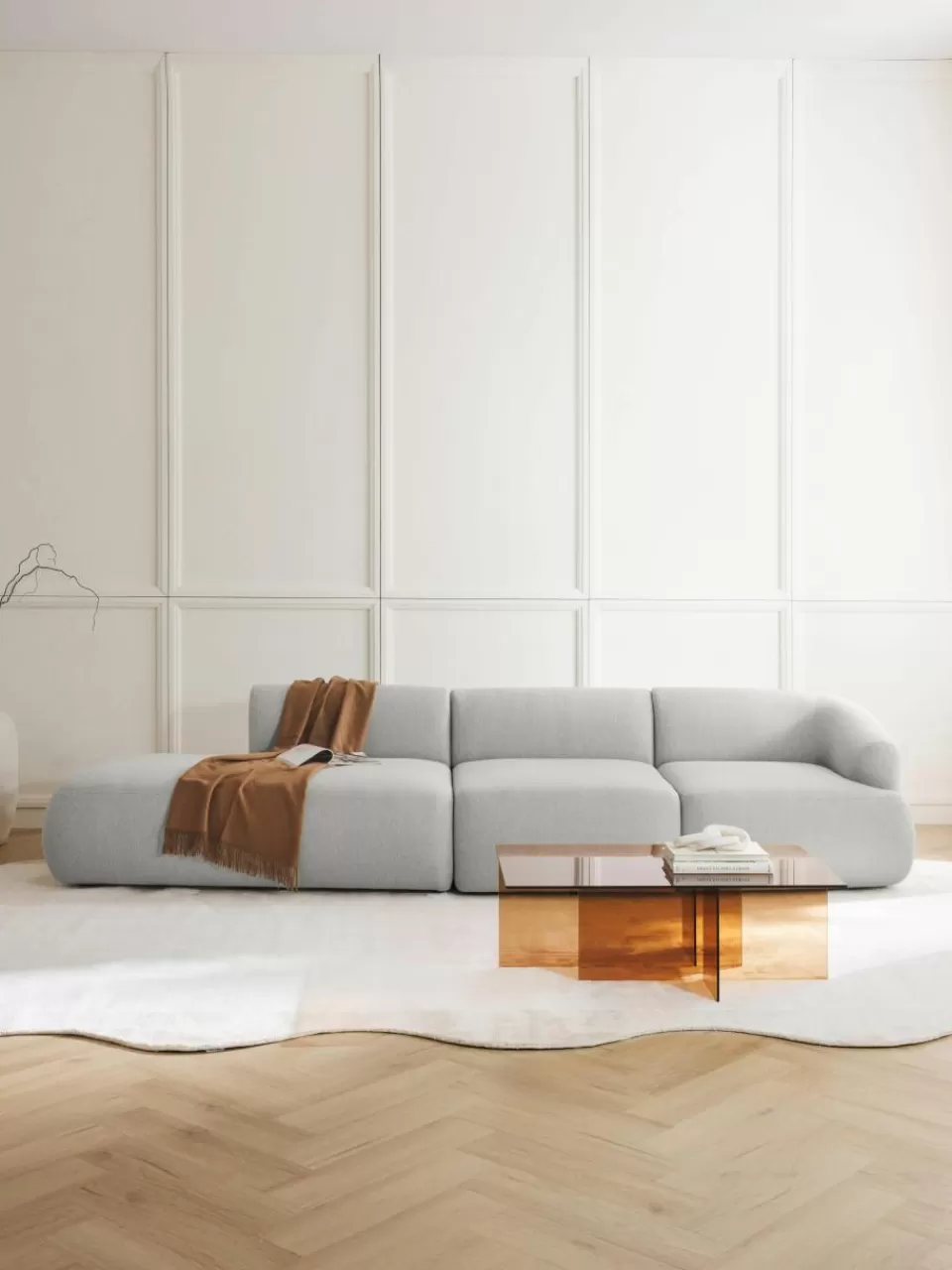 Westwing Collection Modulaire XL chaise longue Sofia | Modulaire Kledingkasten | Banken