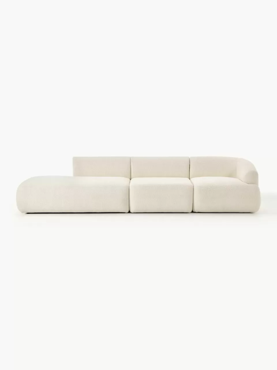 Westwing Collection Modulaire XL chaise longue Sofia van teddy stof | Modulaire Kledingkasten | Banken