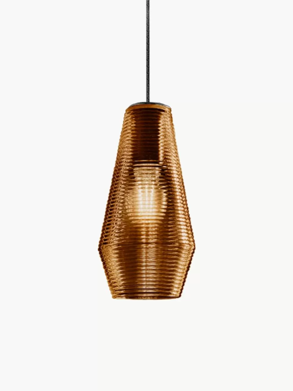 Panzeri Mondgeblazen hanglamp Olivia van getint glas | Hanglampen | Hanglampen