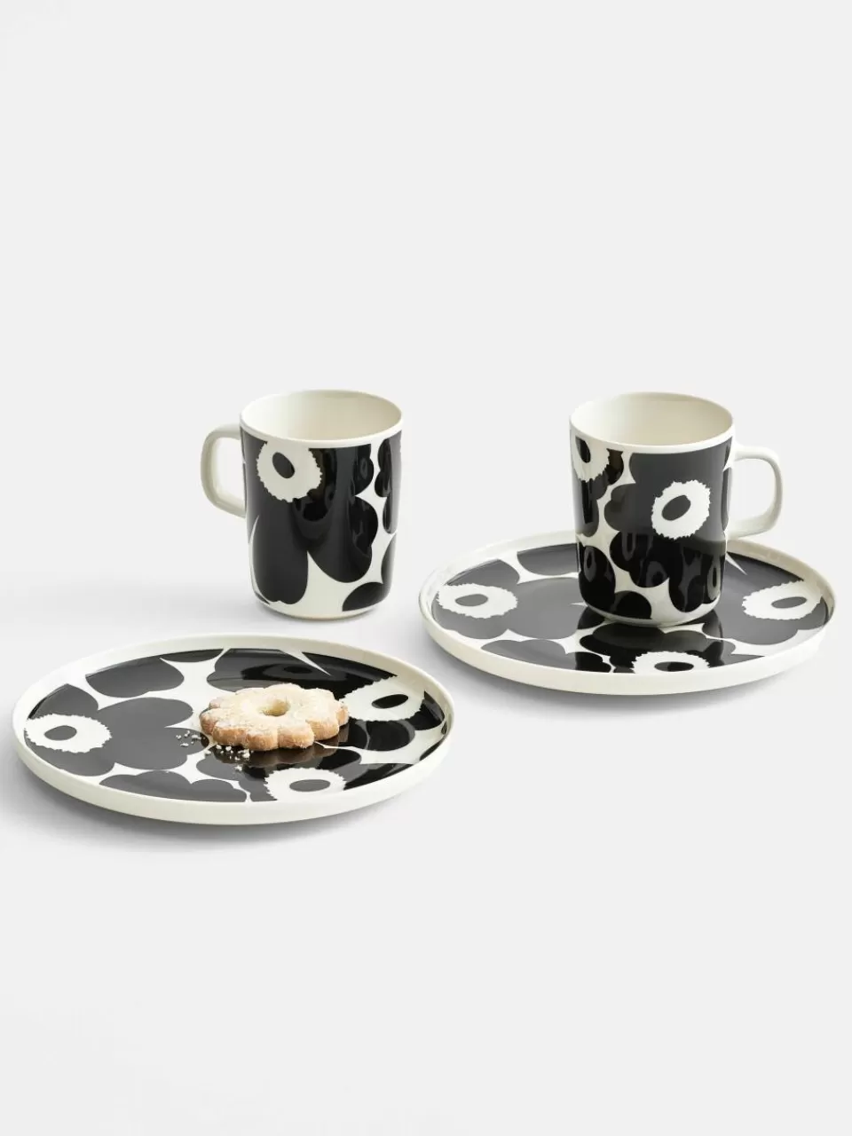 Marimekko Ontbijtset Unikko, 2 personen (4-delig) | Servies | Serviessets