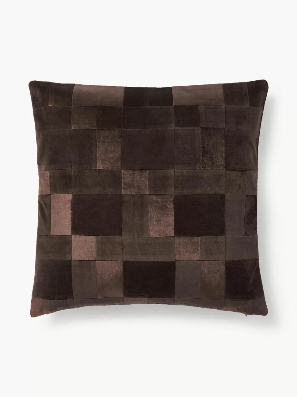 Westwing Collection Patchwork fluwelen kussenhoes Bastien | Sierkussens | Sierkussens