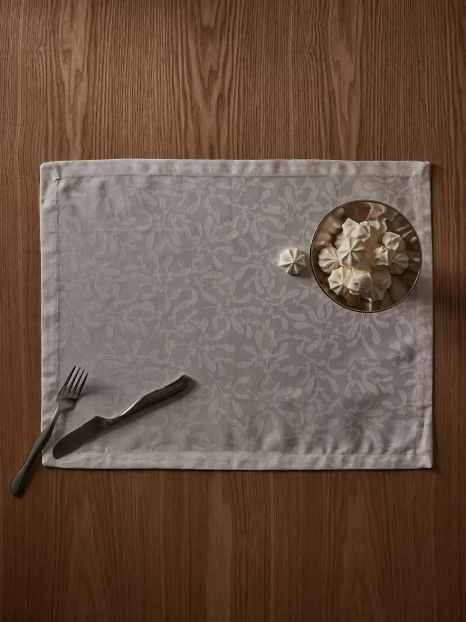 Westwing Collection Placemats Hollyn met winters motief, 2 stuks | Servies | Placemats