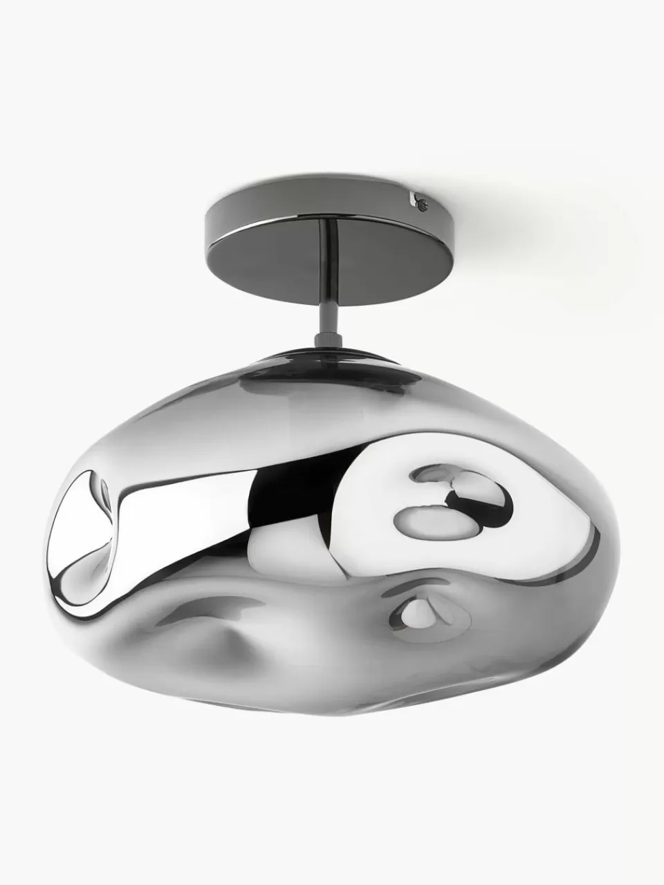 Westwing Collection Plafondlamp Amora van gespiegeld glas | Plafondlampen | Plafondlampen