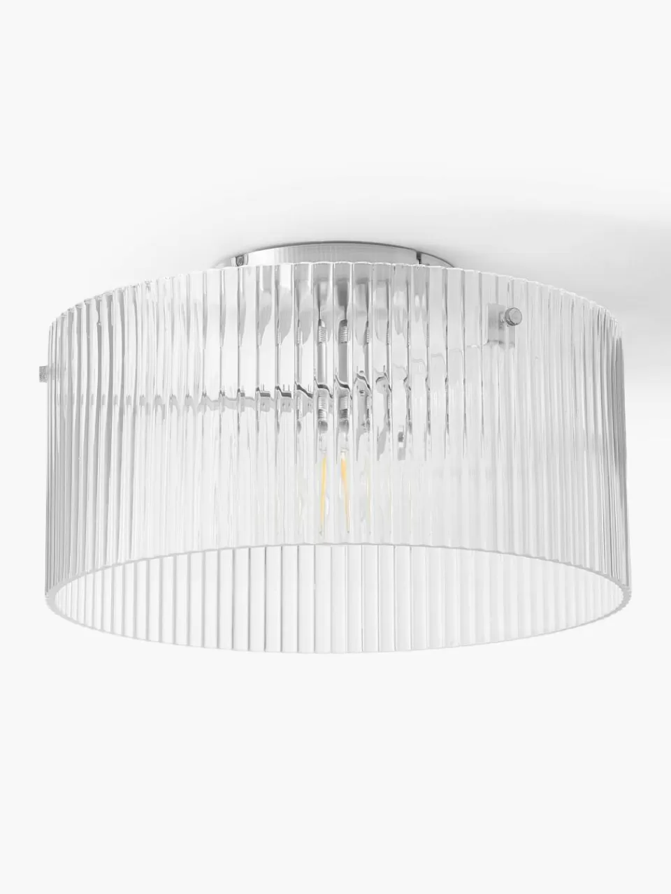 Westwing Collection Plafondlamp Emmi van geribbeld glas | Plafondlampen | Plafondlampen