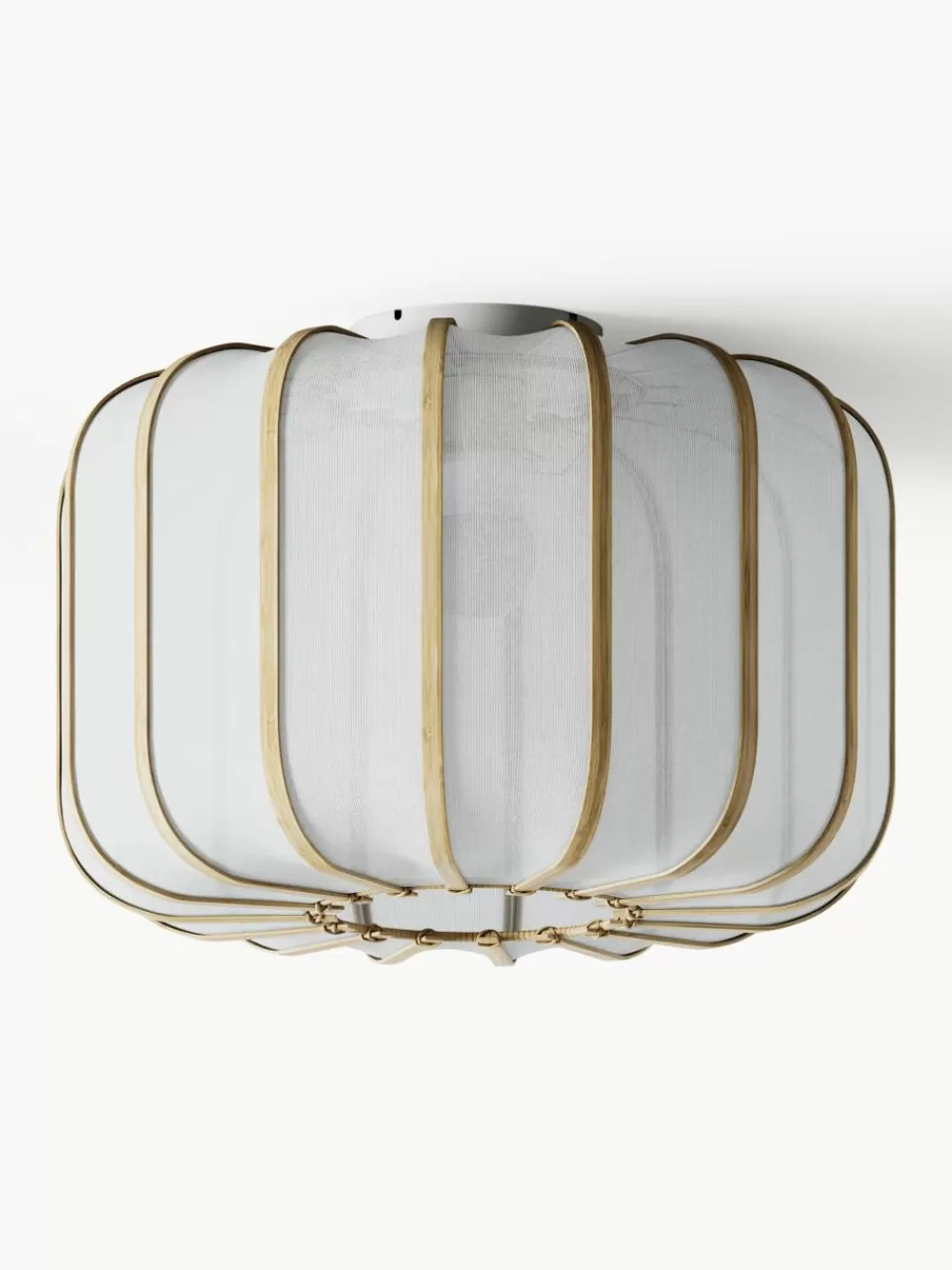 Westwing Collection Plafondlamp Salma van bamboehout | Plafondlampen | Plafondlampen