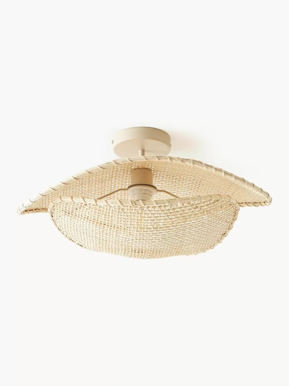 Westwing Collection Plafondlamp Senja van rotan | Plafondlampen | Plafondlampen