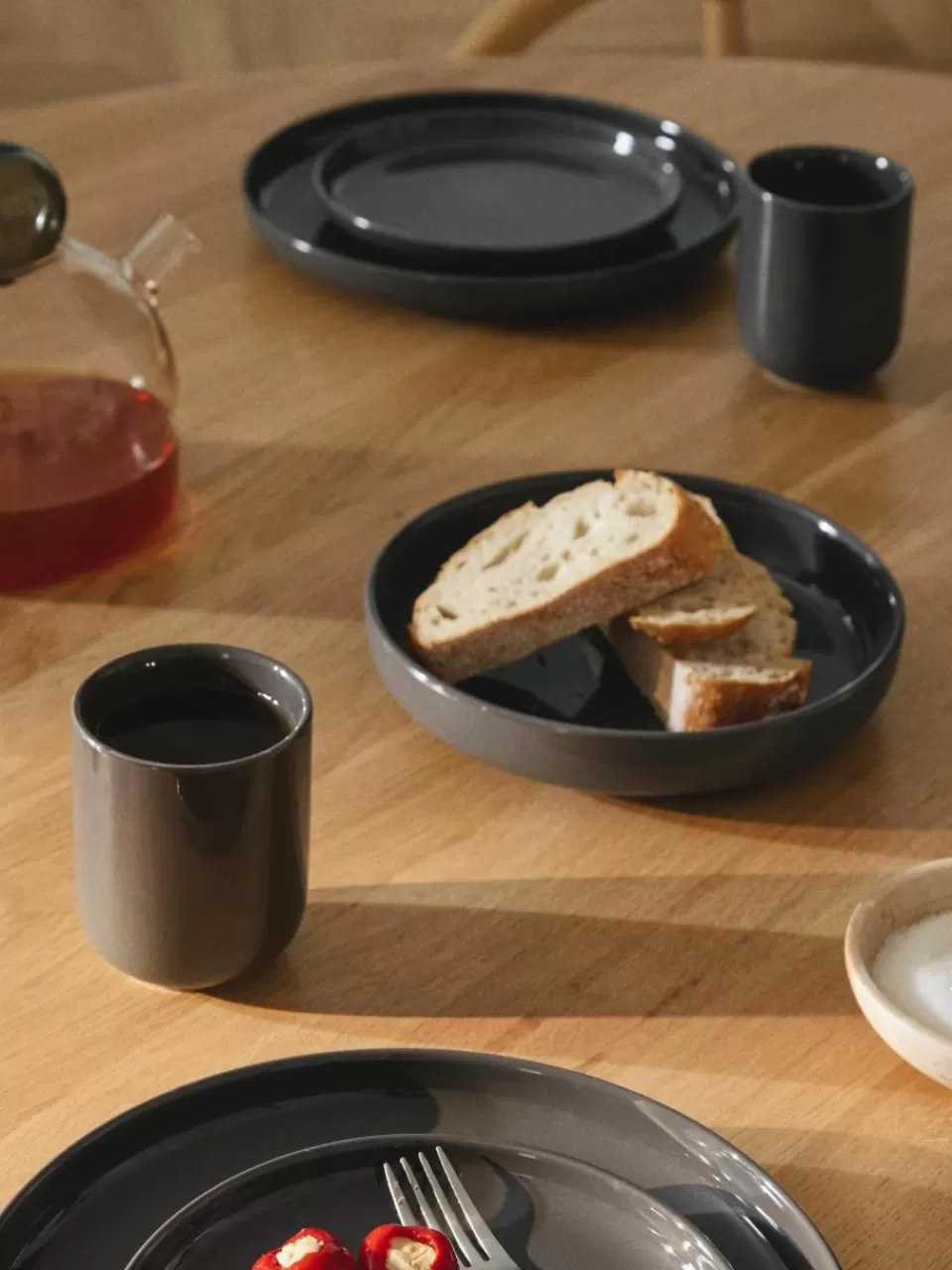 Westwing Collection Porseleinen bekers Nessa, 4 stuks | Servies | Koffiekopjes