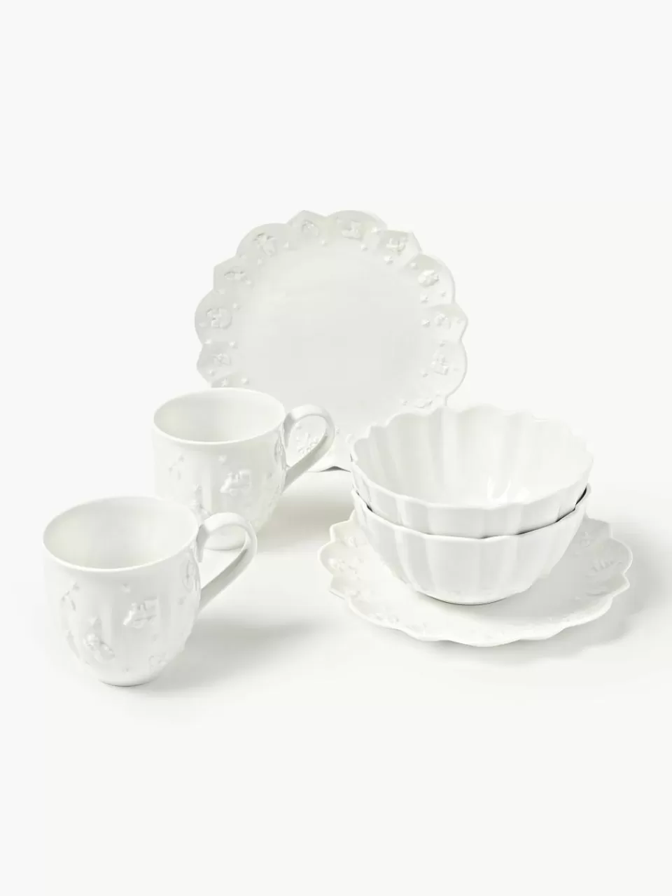 Villeroy & Boch Porseleinen ontbijtset Toy's Delight, 2 personen (6-delig) | Servies | Serviessets