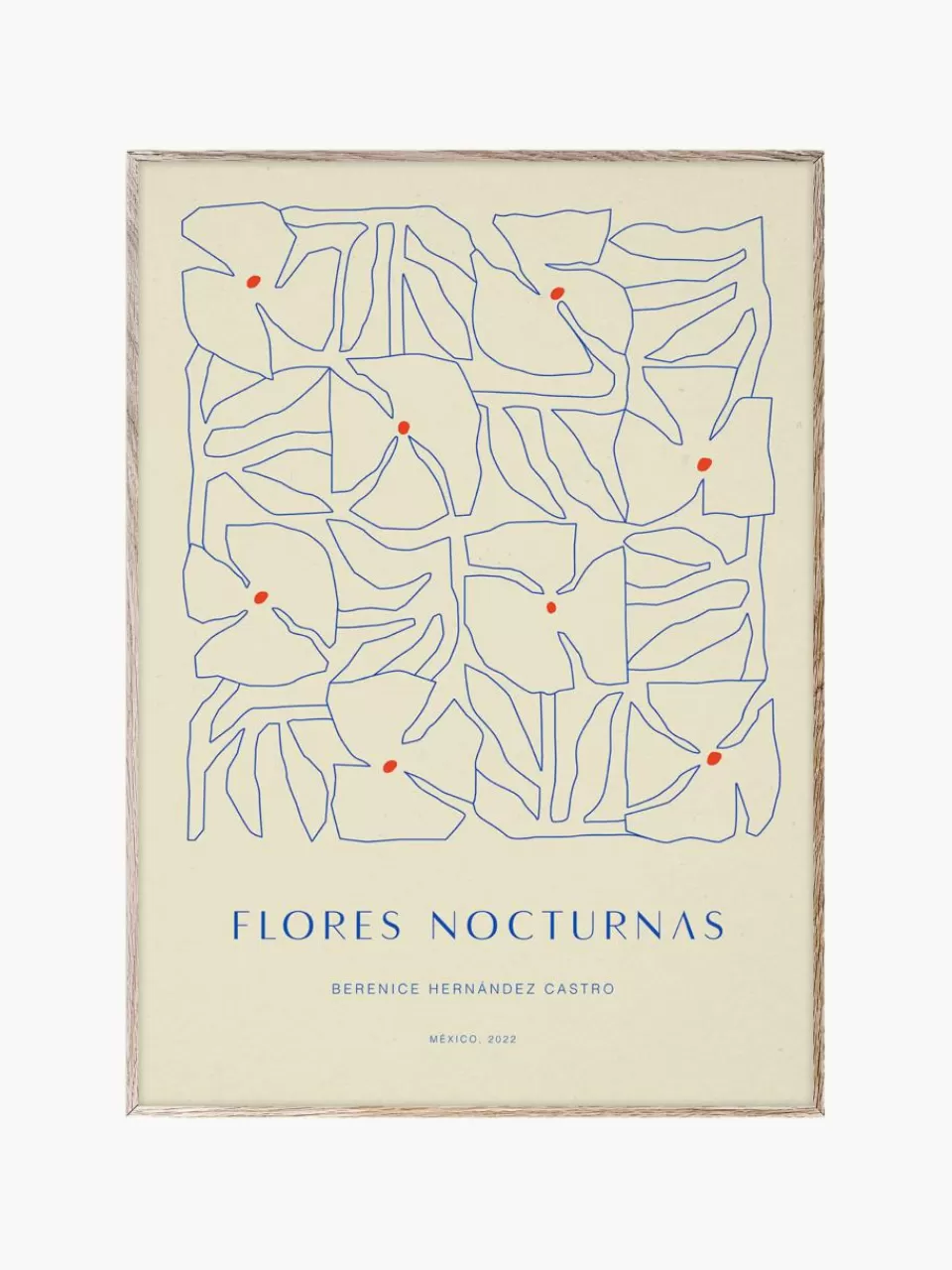 Paper Collective Poster Flores Nocturnas 01 | Wanddecoratie | Posters