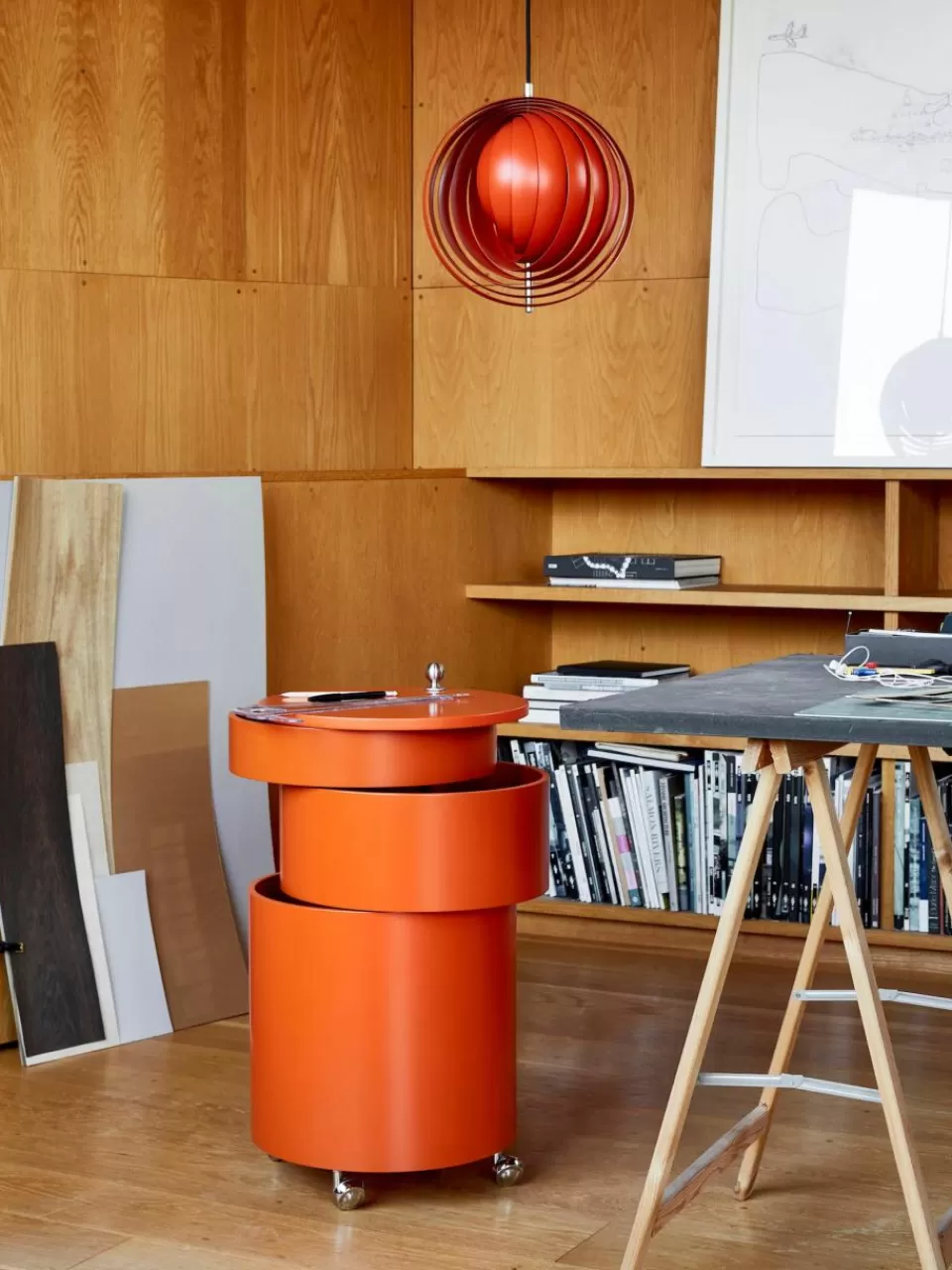 Verpan Ronde rolcontainer Barboy, design Verner Panton | Ladeblokken | Ladeblokken