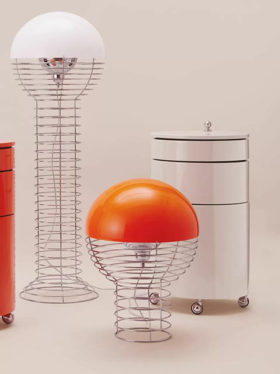 Verpan Ronde rolcontainer Barboy, design Verner Panton | Ladeblokken | Ladeblokken