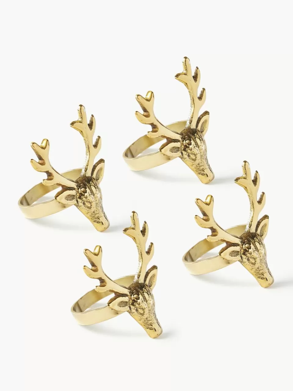 Westwing Collection Servetringen Deer, 4 stuks | Servies | Servetringen