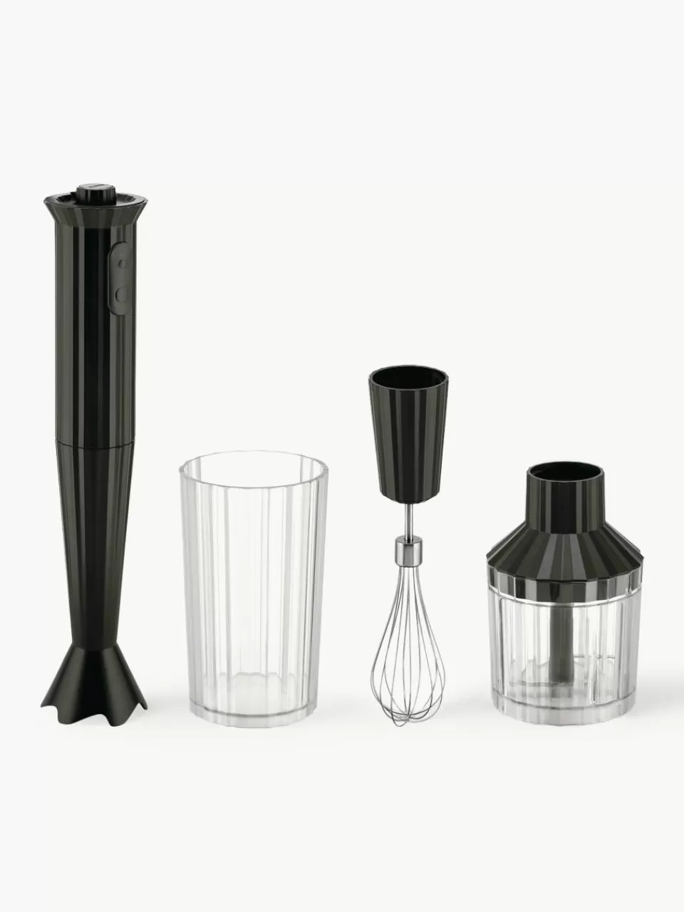 ALESSI Staafmixerset Plissé, set van 4 | Mixers