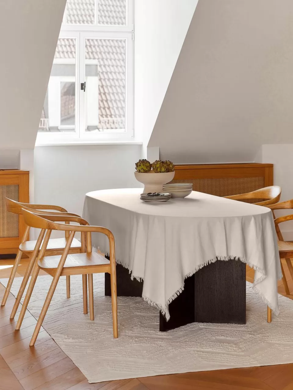 Cote Table Tafelkleed Nalia met franjes | Tafelkleden | Tafelkleden