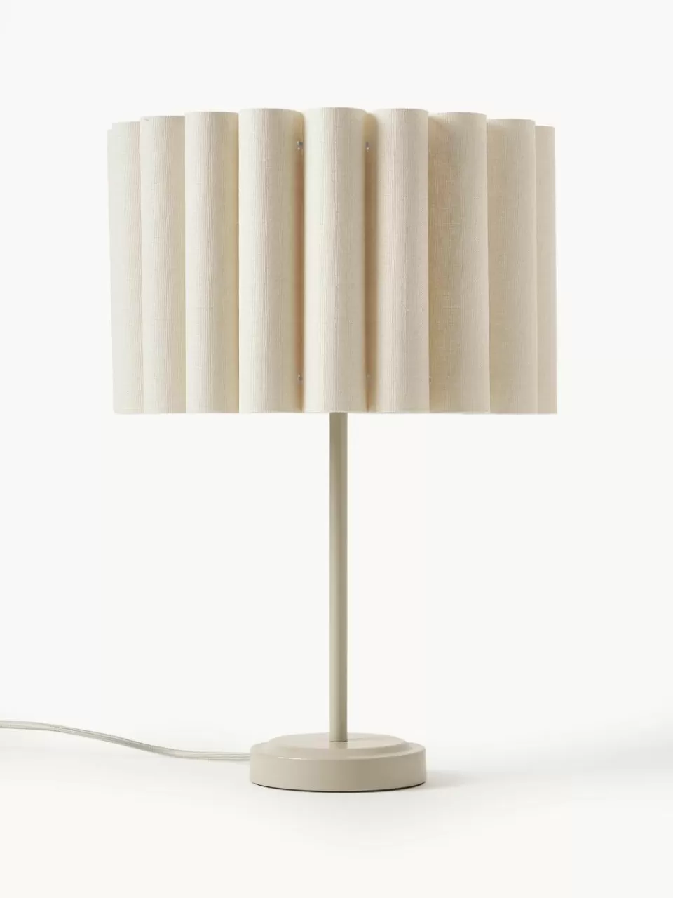 Westwing Collection Tafellamp Lucina van linnen | Bureaulampen | Tafellampen