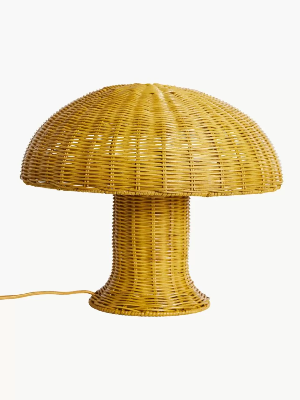 HKLIVING Tafellamp Mustard van rotan | Bureaulampen | Tafellampen