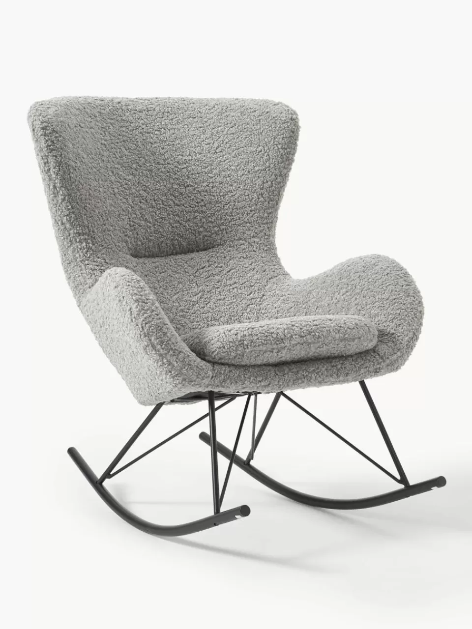 Westwing Collection Teddy schommelstoel Wing met metalen poten | Fauteuils | Schommelstoelen