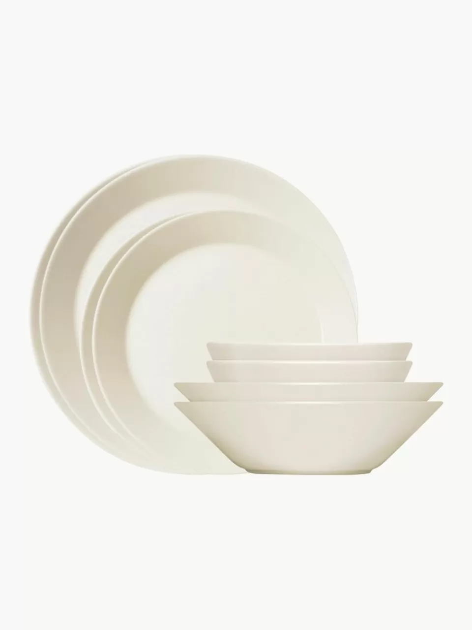 iittala Teema serviesset van vitroporselein, 2 personen (8-delig) | Servies | Serviessets