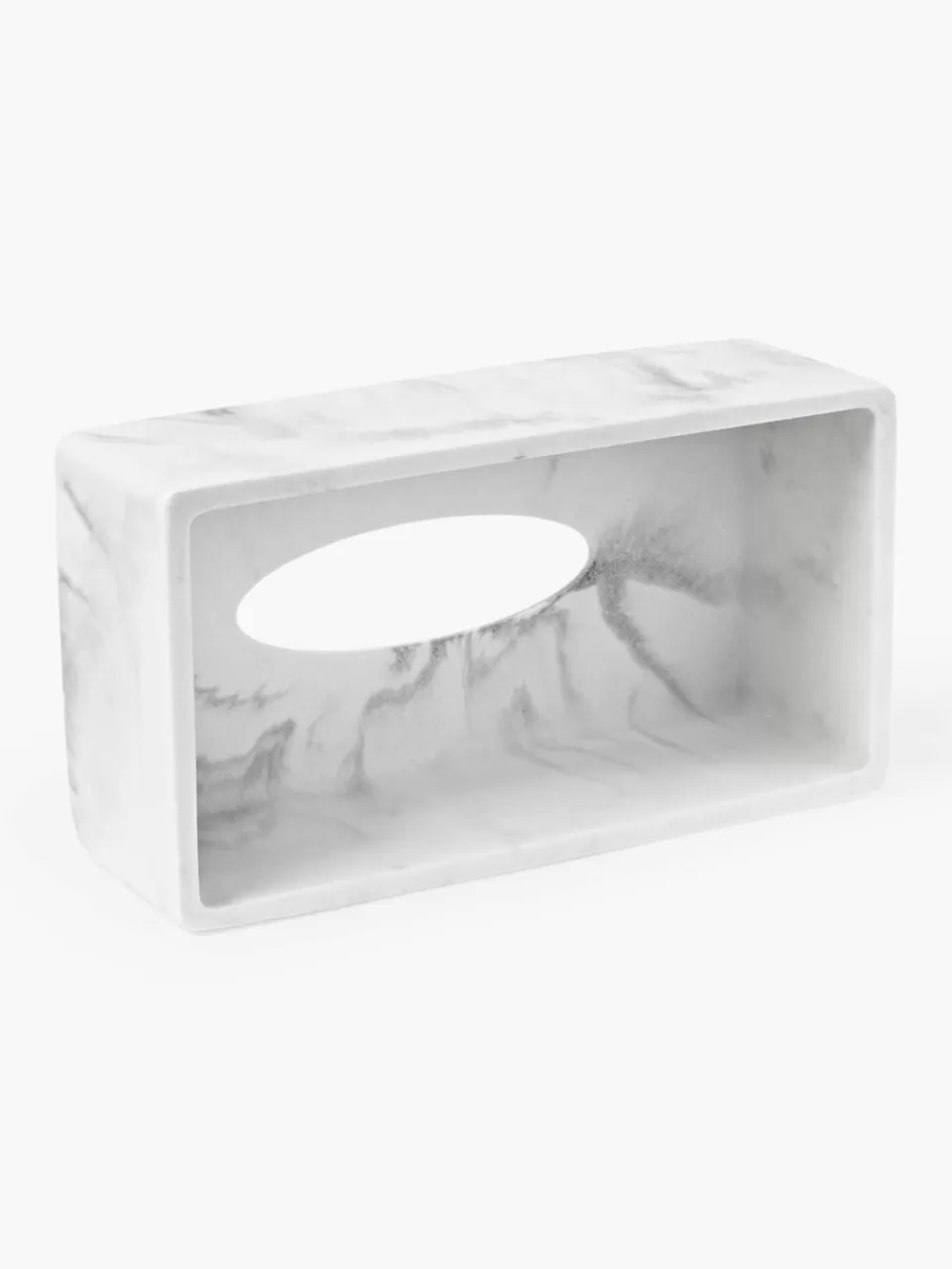 Westwing Collection Tissuebox Kyle met marmerlook | Badkamer Opbergers | Decoratie